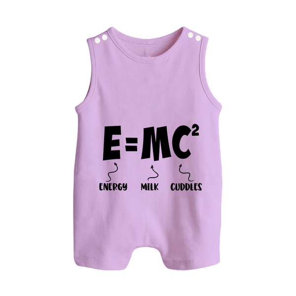 E=MC^2 Romper Suit | Personalized Baby Romper Suit for the Little Genius - LILAC - 0 - 5 Months Old (Chest 18")