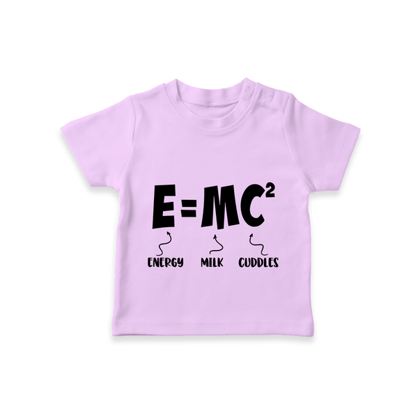 E=MC^2 TShirt | Personalized Baby TShirt for the Little Genius - LILAC - 0-5 Months Old (Chest 17")