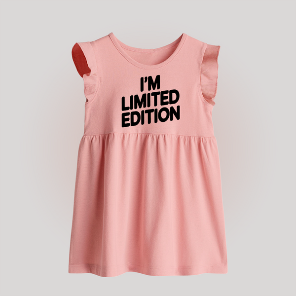 I'm Limited Edition Baby Frock | Custom BabyFrock for Your Unique Little One - BABY PINK - 0 - 3 Months Old (Chest 17")