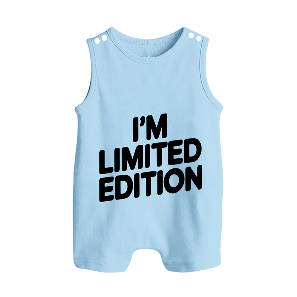 I'm Limited Edition Romper Suit | Custom Baby Romper Suit for Your Unique Little One - BABY BLUE - 0 - 5 Months Old (Chest 18")