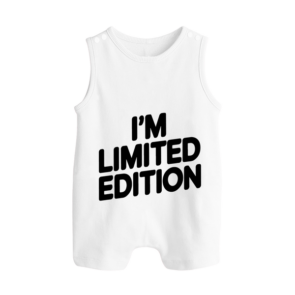 I'm Limited Edition Romper Suit | Custom Baby Romper Suit for Your Unique Little One - WHITE - 0 - 5 Months Old (Chest 18")