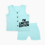 I'm Limited Edition Jabla Set | Custom Baby Jabla Set for Your Unique Little One - BABY BLUE - 0 - 3 Months Old (Chest 9.8")