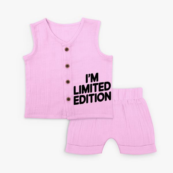 I'm Limited Edition Jabla Set | Custom Baby Jabla Set for Your Unique Little One - BABY PINK - 0 - 3 Months Old (Chest 9.8")