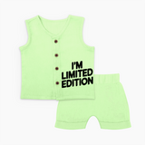 I'm Limited Edition Jabla Set | Custom Baby Jabla Set for Your Unique Little One - PASTEL GREEN - 0 - 3 Months Old (Chest 9.8")