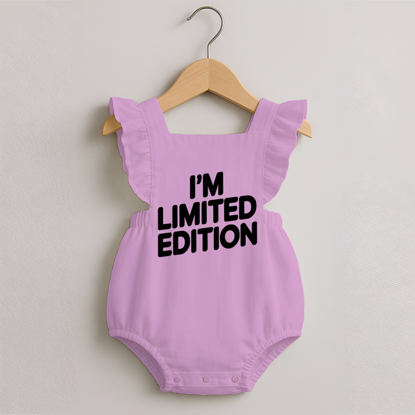 I'm Limited Edition Romper Frock | Custom Baby Romper Frock for Your Unique Little One - BABY PINK - 0 - 3 Months Old (Chest 19")