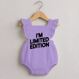 I'm Limited Edition Romper Frock | Custom Baby Romper Frock for Your Unique Little One - LILAC - 0 - 3 Months Old (Chest 19")