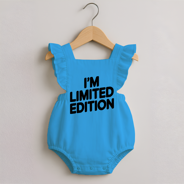 I'm Limited Edition Romper Frock | Custom Baby Romper Frock for Your Unique Little One - SKY BLUE - 0 - 3 Months Old (Chest 19")