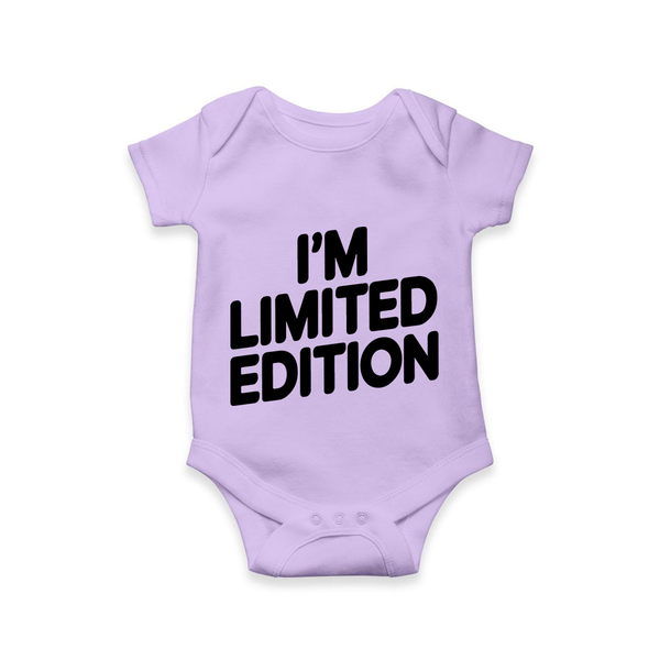 I’m Limited Edition Romper | Custom Baby Romper for Your Unique Little One - LILAC - New Born (Chest 14")