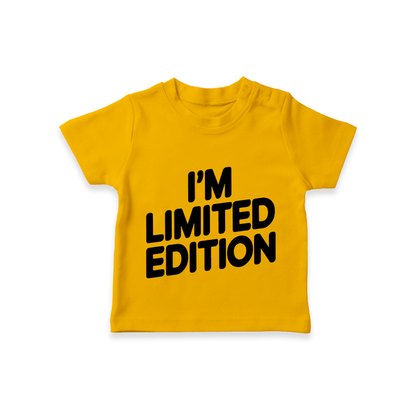 I'm Limited Edition TShirt | Custom Baby TShirt for Your Unique Little One - CHROME YELLOW - 0-5 Months Old (Chest 17")