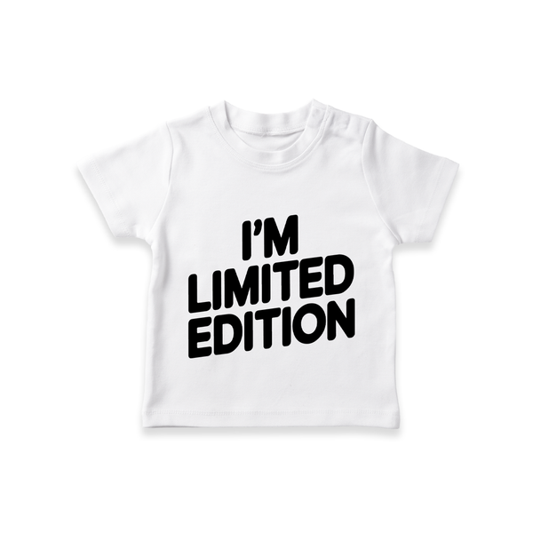 I'm Limited Edition TShirt | Custom Baby TShirt for Your Unique Little One - WHITE - 0-5 Months Old (Chest 17")