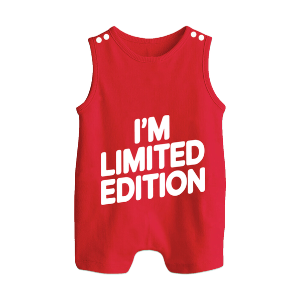 I'm Limited Edition Romper Suit | Custom Baby Romper Suit for Your Unique Little One - RED - 0 - 5 Months Old (Chest 18")