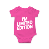 I’m Limited Edition Romper | Custom Baby Romper for Your Unique Little One - HOT PINK - New Born (Chest 14")
