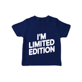 I'm Limited Edition TShirt | Custom Baby TShirt for Your Unique Little One - NAVY BLUE - 0-5 Months Old (Chest 17")
