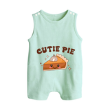 Cutie Pie Romper Suit | Personalized Baby Romper Suit for Your Little Cutie - MINT GREEN - 0 - 5 Months Old (Chest 18")