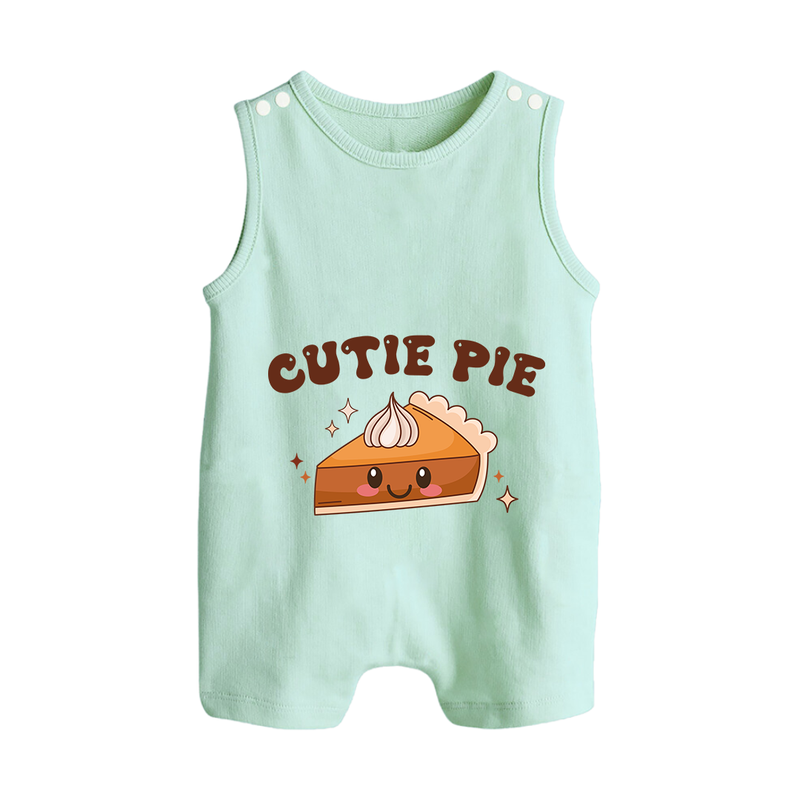 Cutie Pie Romper Suit | Personalized Baby Romper Suit for Your Little Cutie - MINT GREEN - 0 - 5 Months Old (Chest 18")