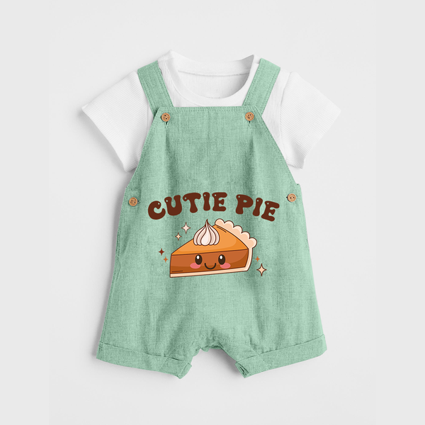 Cutie Pie Dungaree | Personalized Baby Dungaree for Your Little Cutie - MINT GREEN - 0 - 5 Months Old (Chest 18")