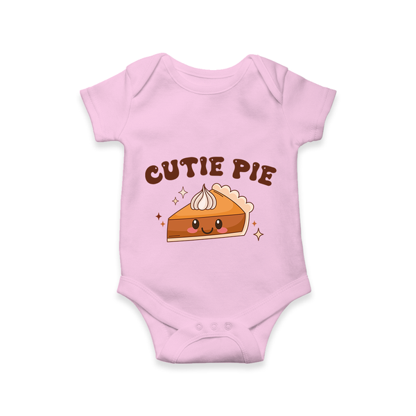 Cutie Pie Romper | Personalized Baby Romper for Your Little Cutie - BABY PINK - New Born (Chest 14")