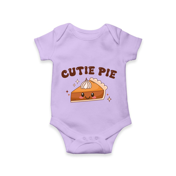 Cutie Pie Romper | Personalized Baby Romper for Your Little Cutie - LILAC - New Born (Chest 14")