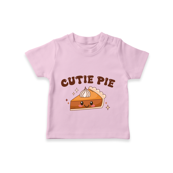 Cutie Pie TShirt | Personalized Baby TShirt for Your Little Cutie - BABY PINK - 0-5 Months Old (Chest 17")