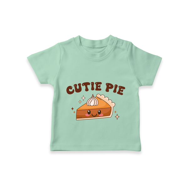 Cutie Pie TShirt | Personalized Baby TShirt for Your Little Cutie - MINT GREEN - 0-5 Months Old (Chest 17")