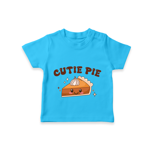 Cutie Pie TShirt | Personalized Baby TShirt for Your Little Cutie - SKY BLUE - 0-5 Months Old (Chest 17")