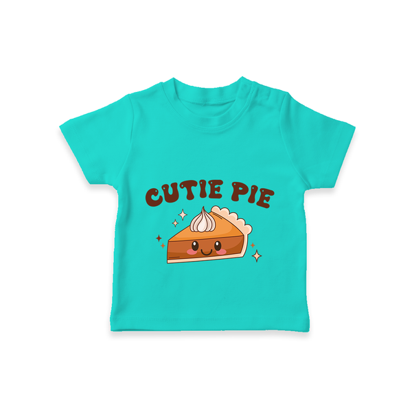 Cutie Pie TShirt | Personalized Baby TShirt for Your Little Cutie - TEAL - 0-5 Months Old (Chest 17")