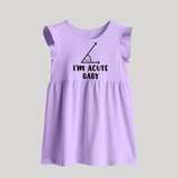 I'm Acute BabyFrock | Personalized BabyFrock for Little Cutie - LILAC - 0 - 3 Months Old (Chest 17")