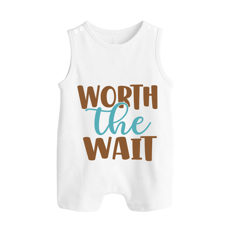 Worth the Wait Romper Suit | Personalized Baby Romper Suit for the Long-Awaited Miracle - WHITE - 0 - 5 Months Old (Chest 18")