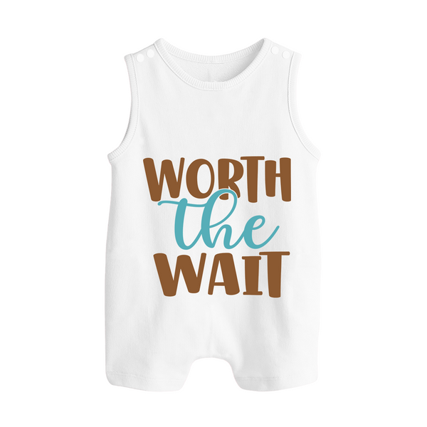 Worth the Wait Romper Suit | Personalized Baby Romper Suit for the Long-Awaited Miracle - WHITE - 0 - 5 Months Old (Chest 18")