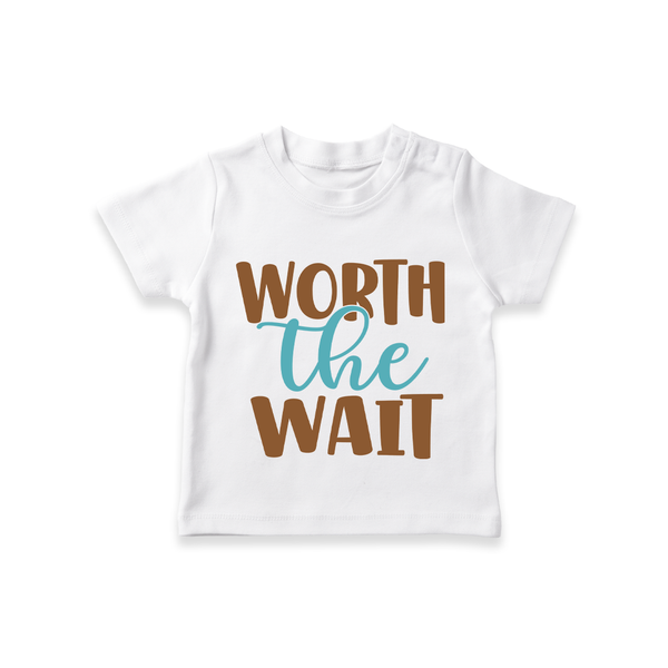 Worth the Wait TShirt | Personalized Baby TShirt for the Long-Awaited Miracle - WHITE - 0-5 Months Old (Chest 17")