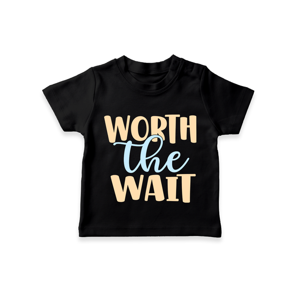Worth the Wait TShirt | Personalized Baby TShirt for the Long-Awaited Miracle - BLACK - 0-5 Months Old (Chest 17")