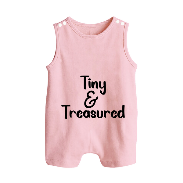 Tiny & Treasured Romper Suit | Personalized Baby Romper Suit for Your Little Treasure - BABY PINK - 0 - 5 Months Old (Chest 18")