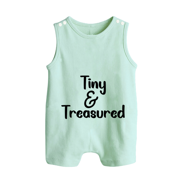 Tiny & Treasured Romper Suit | Personalized Baby Romper Suit for Your Little Treasure - MINT GREEN - 0 - 5 Months Old (Chest 18")