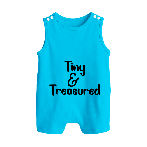 Tiny & Treasured Romper Suit | Personalized Baby Romper Suit for Your Little Treasure - SKY BLUE - 0 - 5 Months Old (Chest 18")