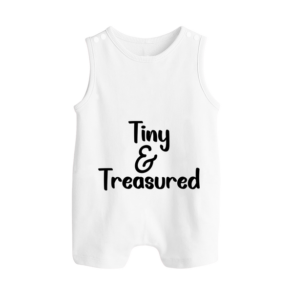 Tiny & Treasured Romper Suit | Personalized Baby Romper Suit for Your Little Treasure - WHITE - 0 - 5 Months Old (Chest 18")