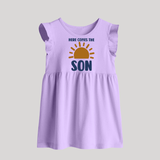 Here Comes the Son Baby Frock | Custom BabyFrock for Your Little Sunbeam - LILAC - 0 - 3 Months Old (Chest 17")