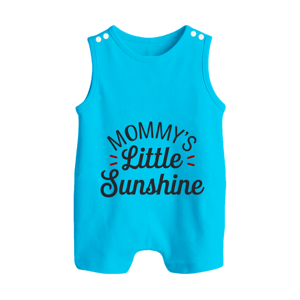 Mommy's Little Sunshine Romper Suit | Personalized Baby Romper Suit for Mommy's Sunshine - SKY BLUE - 0 - 5 Months Old (Chest 18")