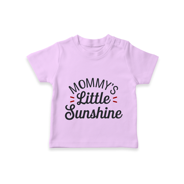 Mommy's Little Sunshine TShirt | Personalized Baby TShirt for Mommy's Sunshine - LILAC - 0-5 Months Old (Chest 17")