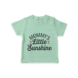 Mommy's Little Sunshine TShirt | Personalized Baby TShirt for Mommy's Sunshine - MINT GREEN - 0-5 Months Old (Chest 17")