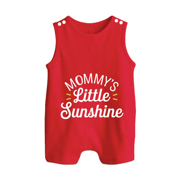 Mommy's Little Sunshine Romper Suit | Personalized Baby Romper Suit for Mommy's Sunshine - RED - 0 - 5 Months Old (Chest 18")