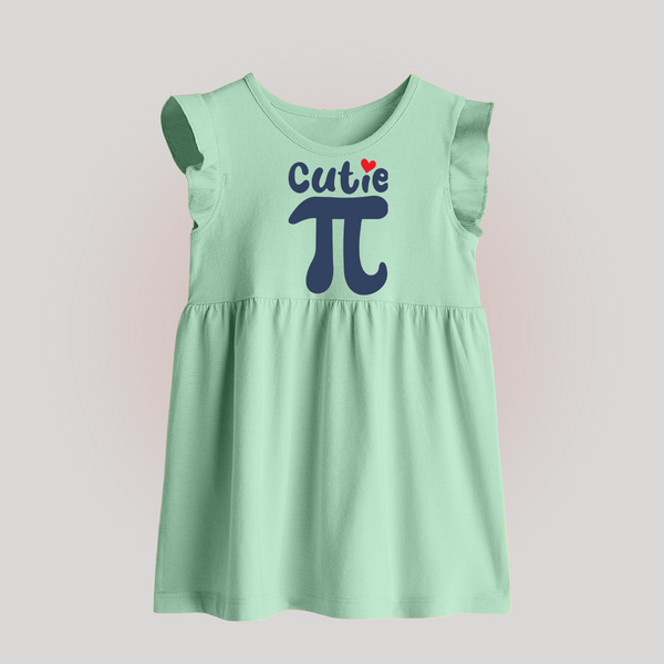 Cutie Pie Baby Frock | Custom BabyFrock for Your Little Cutie - MINT GREEN - 0 - 3 Months Old (Chest 17")