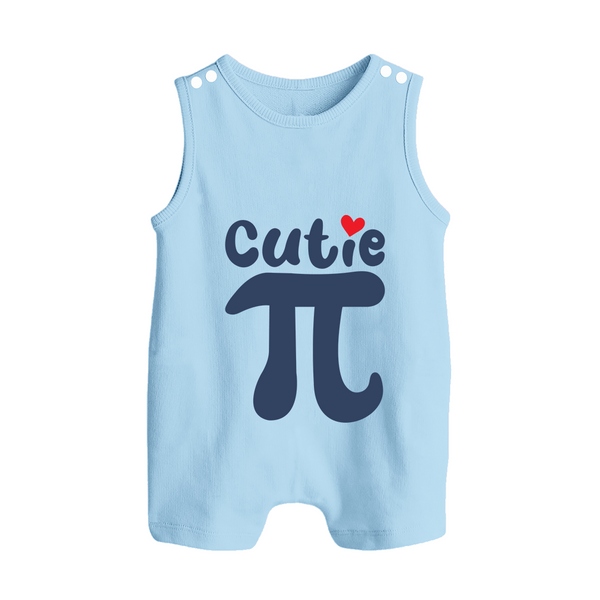 Cutie Pie Romper Suit | Custom Baby Romper Suit for Your Little Cutie - BABY BLUE - 0 - 5 Months Old (Chest 18")