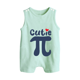 Cutie Pie Romper Suit | Custom Baby Romper Suit for Your Little Cutie - MINT GREEN - 0 - 5 Months Old (Chest 18")