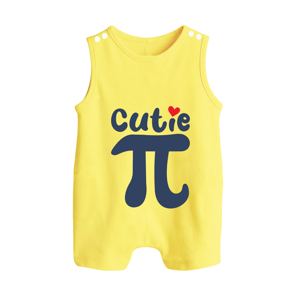 Cutie Pie Romper Suit | Custom Baby Romper Suit for Your Little Cutie - PASTEL YELLOW - 0 - 5 Months Old (Chest 18")