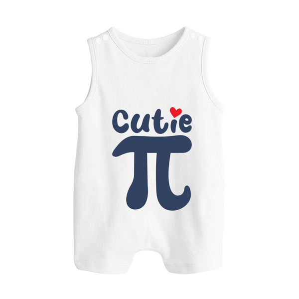 Cutie Pie Romper Suit | Custom Baby Romper Suit for Your Little Cutie - WHITE - 0 - 5 Months Old (Chest 18")