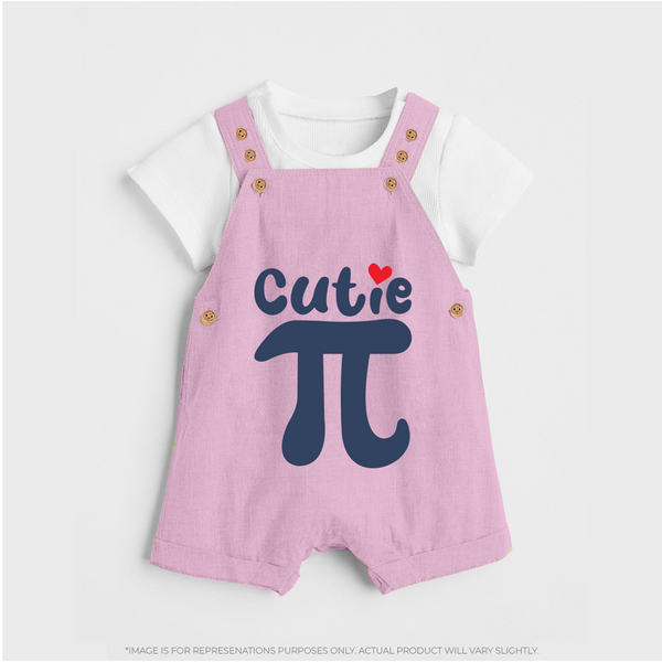 Cutie Pie Dungaree | Custom Baby Dungaree for Your Little Cutie - BABY PINK - 0 - 5 Months Old (Chest 18")