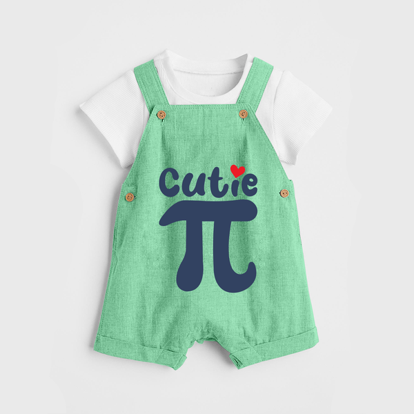 Cutie Pie Dungaree | Custom Baby Dungaree for Your Little Cutie - GREEN - 0 - 5 Months Old (Chest 18")