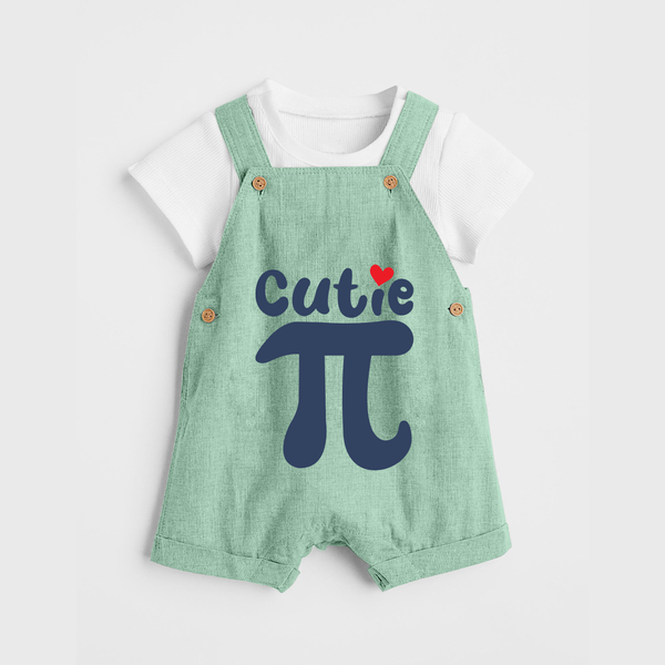 Cutie Pie Dungaree | Custom Baby Dungaree for Your Little Cutie - MINT GREEN - 0 - 5 Months Old (Chest 18")