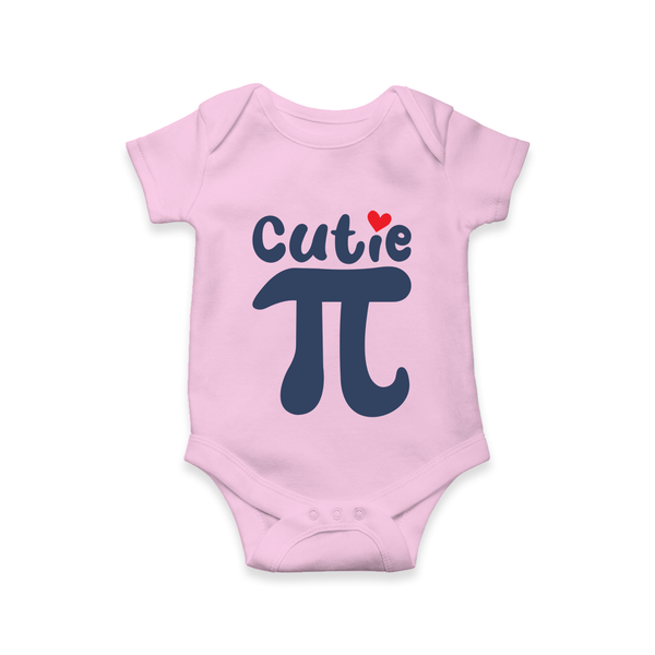 Cutie Pie Romper | Custom Baby Romper for Your Little Cutie - BABY PINK - New Born (Chest 14")