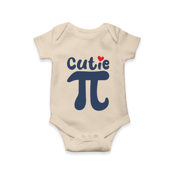 Cutie Pie Romper | Custom Baby Romper for Your Little Cutie - IVORY - New Born (Chest 14")